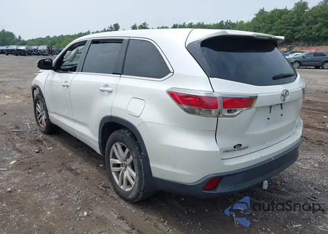 2016 Toyota Highlander Le V6 из США, поврежденный, VIN 5TDBKRFH3GS243121